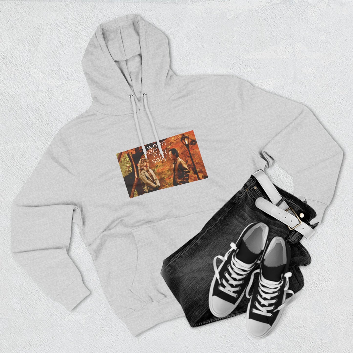 Three-Panel Fleece Hoodie