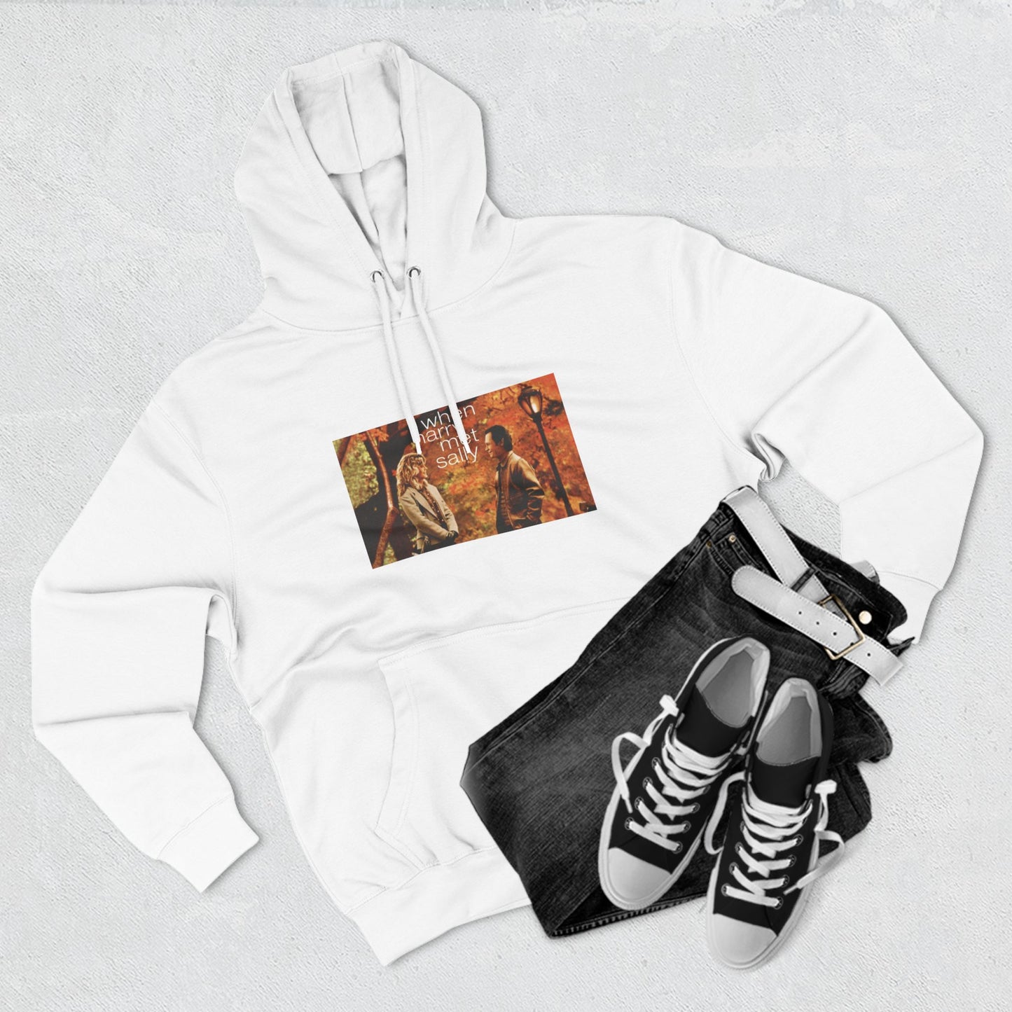 Three-Panel Fleece Hoodie